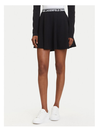 Karl Lagerfeld Jeans Мини пола A3W12004 Черен Regular Fit