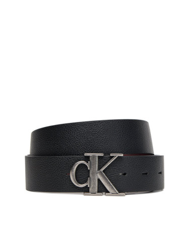 Calvin Klein Мъжки колан Monogram Buckle 35Mm Adj/Rev LV04D7017G Черен