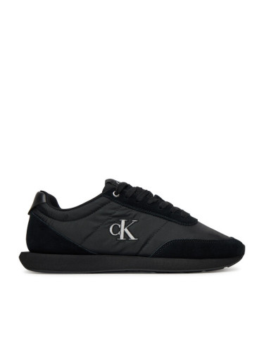 Calvin Klein Сникърси Retro Runner Ess Mix Mat YM0YM01361 Черен