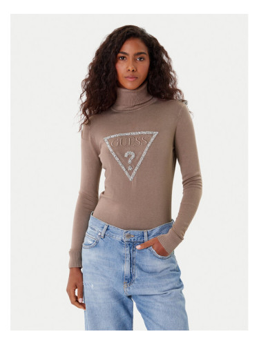 Guess Поло W5BR39 Z2NQ2 Кафяв Regular Fit