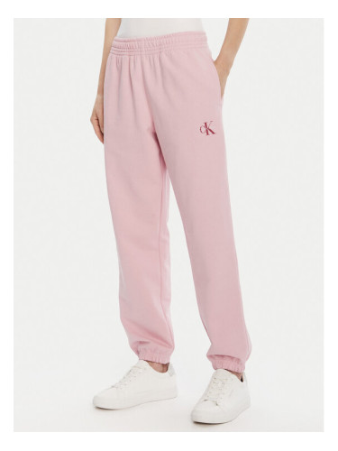Calvin Klein Jeans Долнище анцуг Moologo LV047B235G Розов Regular Fit