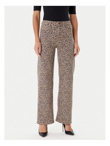 Guess Дънки W5YA1A WHFP2 Кафяв Wide Leg