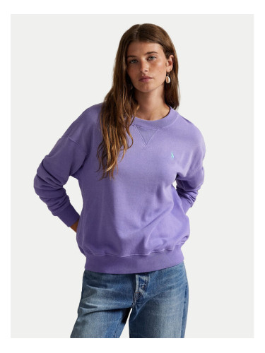 Polo Ralph Lauren Суитшърт 211971690006 Виолетов Relaxed Fit