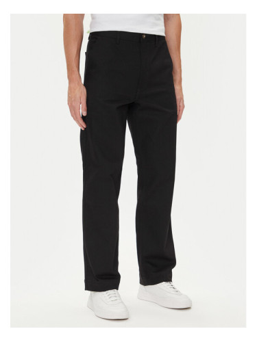 HUGO Текстилни панталони Zarik253 50549720 Черен Regular Fit