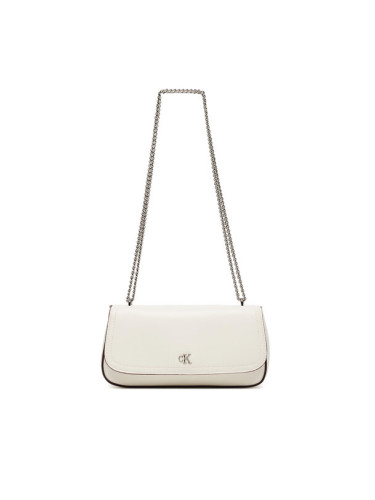 Calvin Klein Дамска чанта Ck Convertible Chain Small Bag LV04F3172G Бял