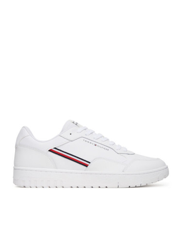 Tommy Hilfiger Сникърси Th Basket Core Stripes FM0FM05631 Бял