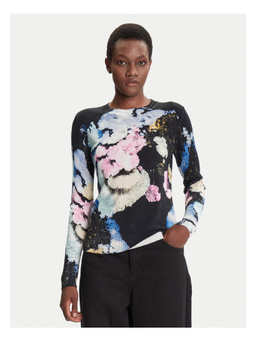 Desigual Пуловер Nenufar Lacroix 25WWJF46 Цветен Regular Fit