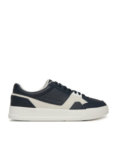 Tommy Hilfiger Сникърси Th Court Craft Mix FM0FM05654 Тъмносин