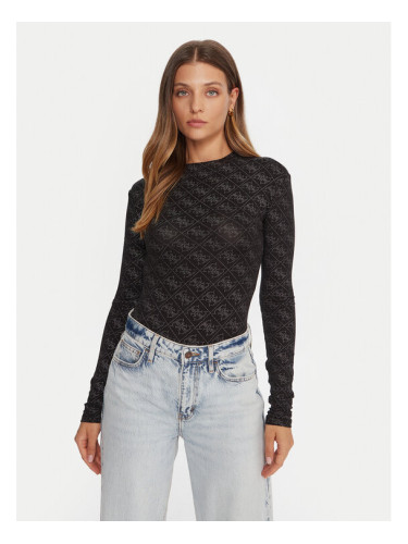 Guess Боди W5BP09 K68D2 Черен Slim Fit