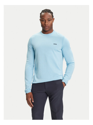 BOSS Пуловер K_Ever-X 50541940 Светлосиньо Regular Fit