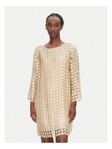 Bruuns Bazaar Коктейлна рокля Yva BBW4530 Златист Regular Fit