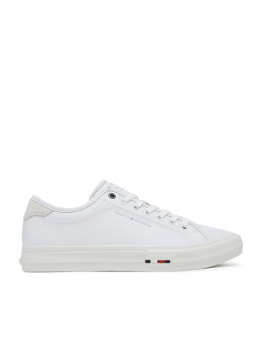 Tommy Hilfiger Гуменки Th Hi Vulc Street Stitch FM0FM05645 Бял