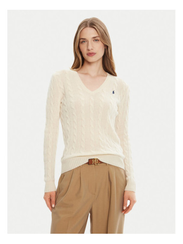 Polo Ralph Lauren Пуловер 211971866001 Екрю Slim Fit