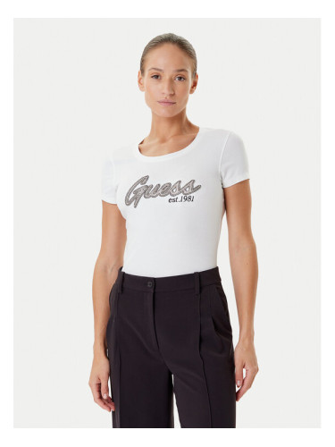 Guess Тишърт W5YI16 J1314 Бял Regular Fit