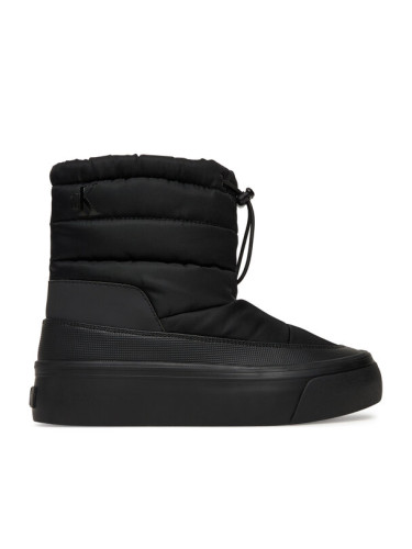 Calvin Klein Сникърси Vulc Flatf Snowboot Nylon Mix Mg YW0YW01977 Черен