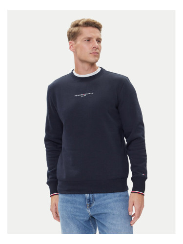 Tommy Hilfiger Суитшърт Small Logo MW0MW37471 Тъмносин Regular Fit