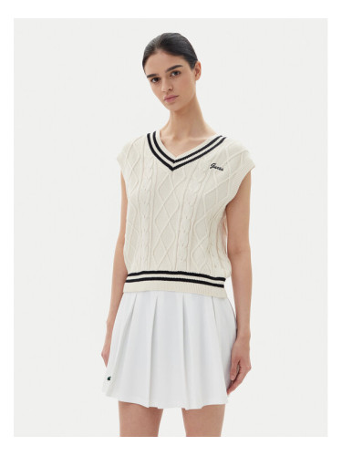 Guess Пуловер V5GR00 Z3FB1 Бял Classic Fit