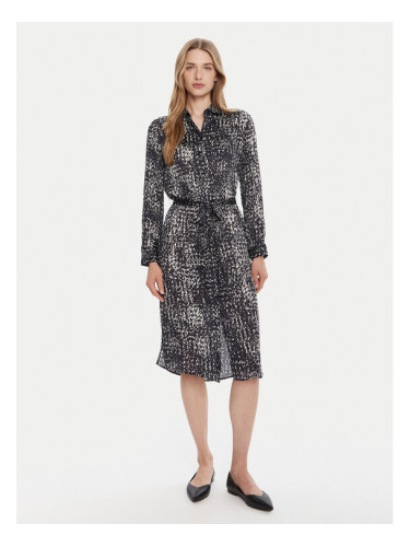 Calvin Klein Рокля тип риза LV044C060G Тъмносин Regular Fit