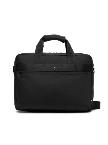 Tommy Hilfiger Чанта за лаптоп Th Commuter Computer Bag AM0AM13612 Черен