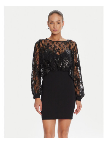 Rinascimento Коктейлна рокля CFC0125098003 Черен Regular Fit