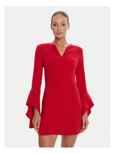 Rinascimento Коктейлна рокля CFC0126187003 Червен Slim Fit