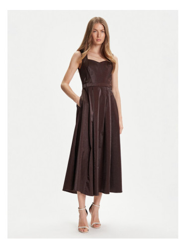 Rinascimento Коктейлна рокля CFC0125066003 Кафяв Regular Fit