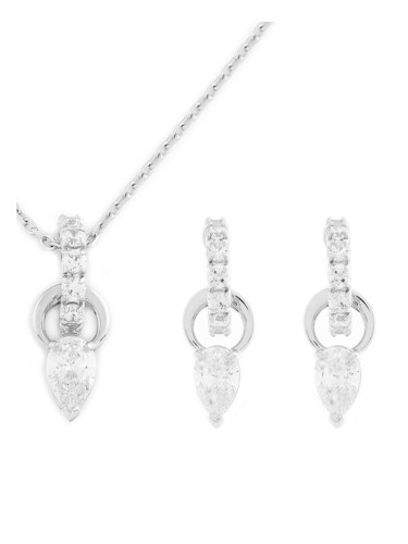 Swarovski Комплект колие и обеци 5723197 Сребрист