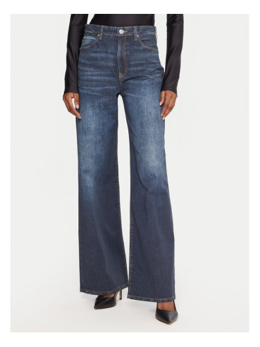 Guess Дънки W5YA1A D0213 Тъмносин Wide Leg