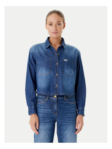 Guess Jeans дънкова риза W5YH0D D5M8A Тъмносин Regular Fit