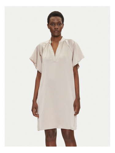 Bruuns Bazaar Ежедневна рокля Beckia Wendis BBW4490 Бежов Loose Fit