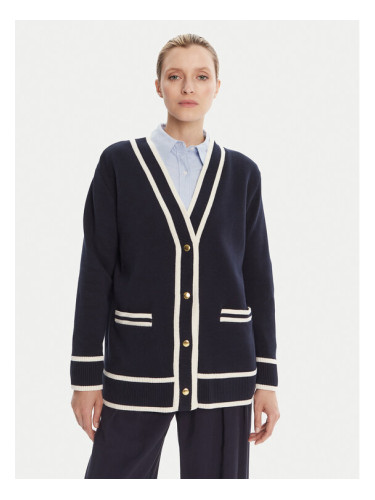 Gant Кардиган 4805340 Тъмносин Relaxed Fit