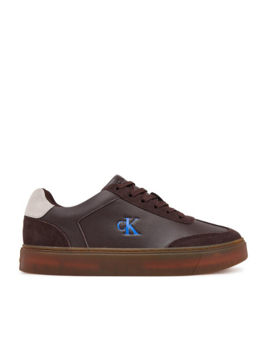 Calvin Klein Сникърси Classic Cupsole Laceup Wt Mix YM0YM01429 Кафяв