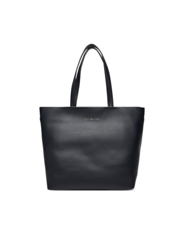 Tommy Hilfiger Дамска чанта Th Logotape Tote AW0AW17693 Тъмносин