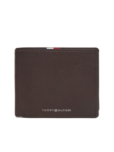 Tommy Hilfiger Портфейл Th Corp Cc Flap & Coin AM0AM13741 Кафяв