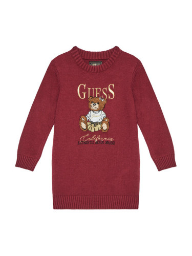 Guess Плетена рокля K5BK01 Z3GS0 Бордо Regular Fit
