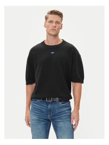 HUGO Пуловер San Carson-CP 50543765 Черен Relaxed Fit