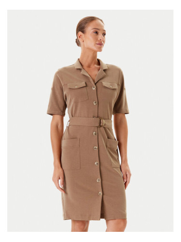 Tatuum Рокля тип риза Zoe T2502.203 Бежов Regular Fit
