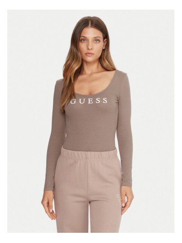 Guess Боди O5RM08 KBBU1 Бежов Regular Fit