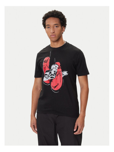 HUGO Тишърт Diboxer 50542560 Черен Regular Fit