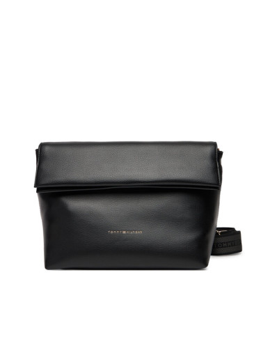 Tommy Hilfiger Дамска чанта Th Logotape AW0AW17692 Черен