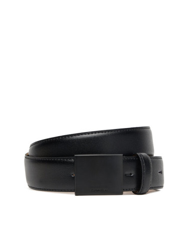 Calvin Klein Мъжки колан Titlecase Plaque Buckle 32Mm LV04D7030G Черен