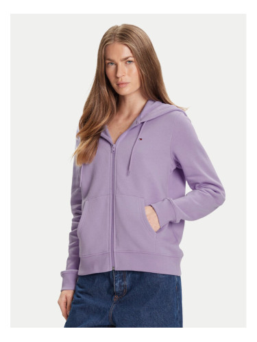 Tommy Jeans Суитшърт Flag DW0DW19729 Виолетов Regular Fit