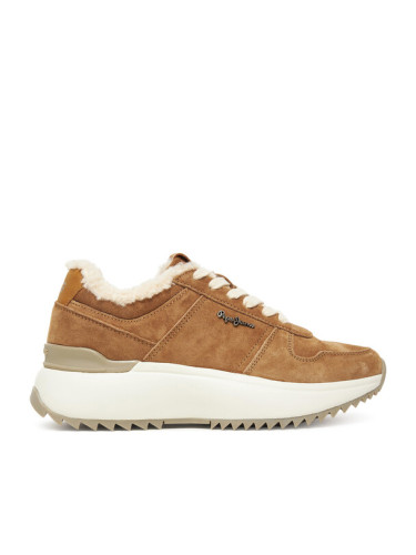 Pepe Jeans Сникърси Kimi Block W PLS600022 Кафяв