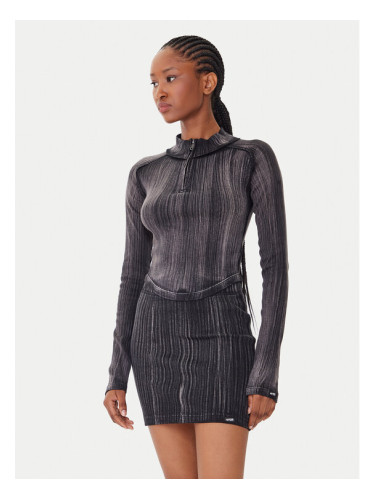 Guess Jeans Блуза W5BP34 KCTT1 Сив Slim Fit