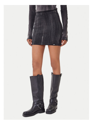 Guess Jeans Мини пола W5BD1H KCTT1 Сив Slim Fit