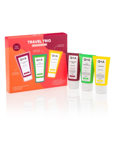 Q+A Travel Trio подаръчен комплект за тяло