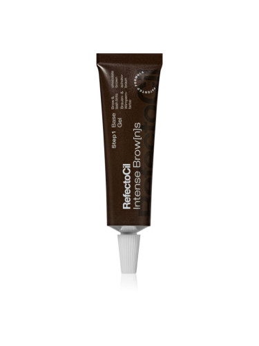 RefectoCil Intense Brow[n]s Base Gel боя за вежди и мигли с гел текстура цвят Chocolate Brown 15 мл.