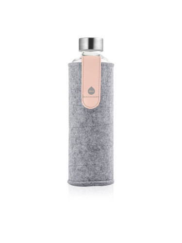 Equa Mismatch стъклена бутилка за вода + филцова опаковка боя Pink Breeze 750 мл.
