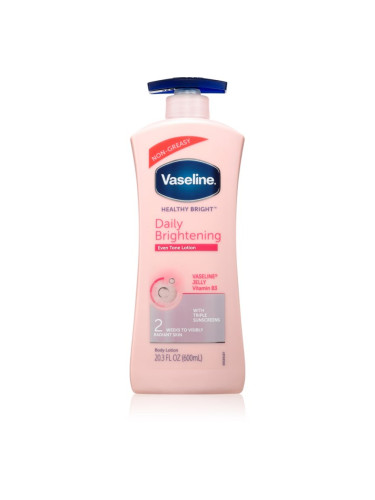 Vaseline Daily Brightening озаряващ лосион за тяло за всички видове кожа 600 мл.