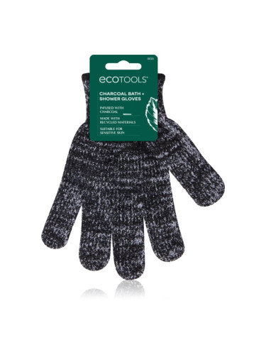 EcoTools Charcoal Bath Infused Gloves пилинг ръкавица 2 бр.